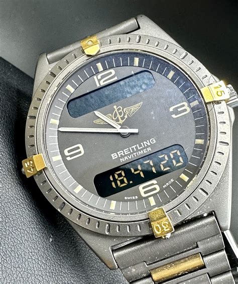 breitling aerospace chronograph navitmer titanium 40 mm quartz